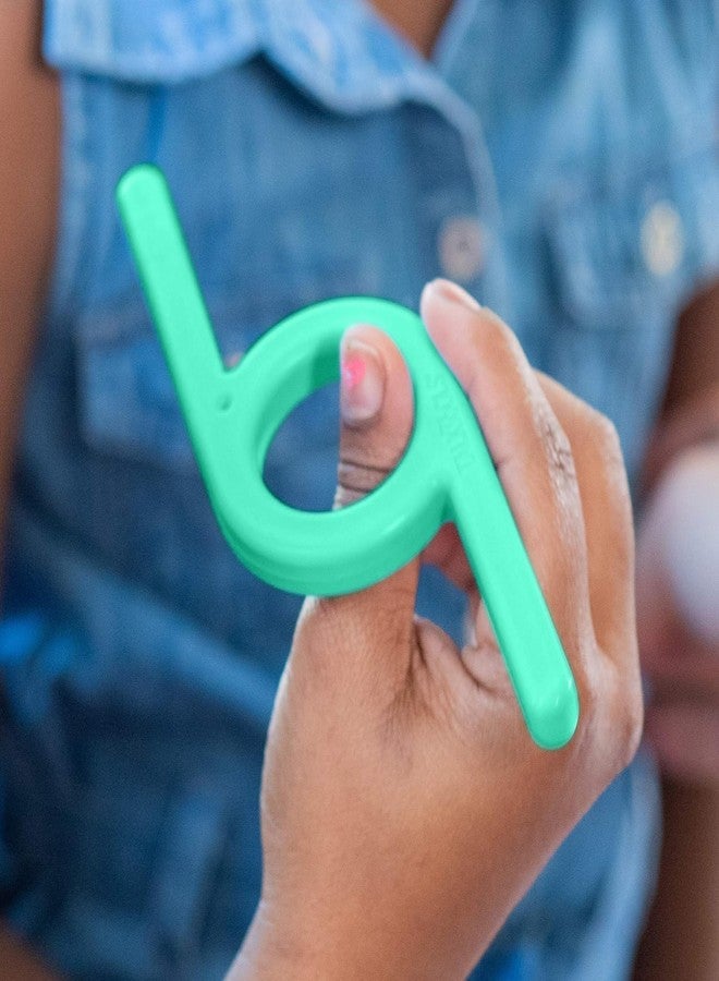 TalkTools Chewy | Oral Motor Sensory Tool for Kids and Toddlers | Therapy Tools to Improve Chewing and Biting (Green and Purple, 2 Count (Pack of 1)) - Image 5